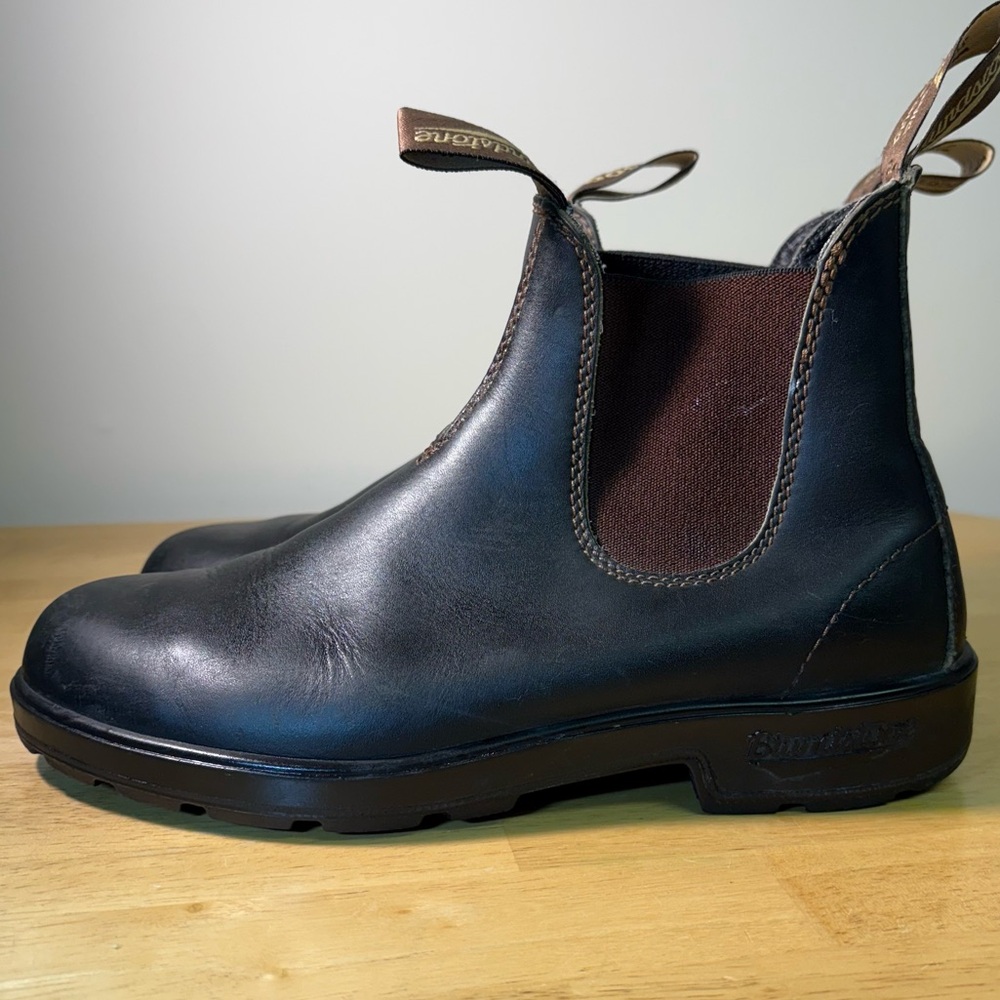 Blundstone #500 Original Stout Brown AU6 Womens 9 Mens 7 Leather Chelsea Boot